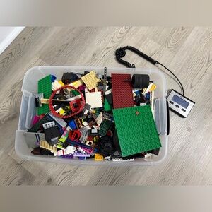 10 Lb Box Of Lego- Bulk Lot- CLEANED SANITIZED - Bricks, Flats, Random Assorted